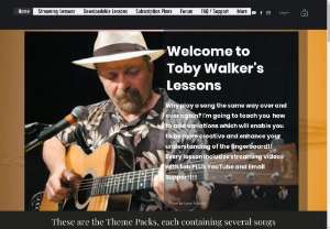 Toby Walker's Lessons - Toby Walker teaches fingerpicking acoustic blues guitar, slide guitar, ragtime guitar.