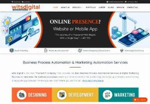 Business Process Automation Services | Marketing Automation Services - Wits Digital is the most trusted IT Company that provides robust business process automation services & marketing automation services to automate the business processes resulting in the enhancement of productivity. Contact us now for Web Development, Mobile App Development and Digital Marketing Solutions.