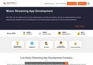 Music Streaming App Development - Do you want to develop music streaming app? Developers.dev provides music streaming app development for Android, iPhone and cross platform. Hire our developers to create your own music app.