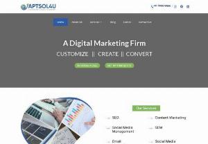 aptsol4u digital marketing agency - APTSOL4U is a unique digital marketing agency founded by crazy digital lovers who understood the precise significance for the realm of digital marketing. We are a young team who strives to be your partner for your business by delivering the best digital marketing services with knowledge, skills, techniques and patience. Consistently aiming at expanding our client's brand and its market reach in the online community, we make it a point to deliver innovative solutions, channeling the route to...