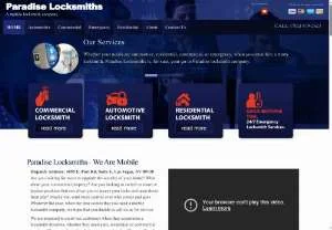 Screenshot of Paradise Locksmiths