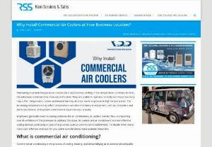 Why Install Commercial Air Coolers at Your Business Location? - Ram Services & Sales - Air coolers and air conditioners are two effective cooling devices particularly in case of large areas such as commercial establishments. To decide which one is more cost-effective and best for you, some considerations must evaluate these two.