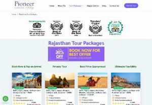 Rajasthan Tour Packages in India - Pioneer Holidays - Pioneer Holidays offer you the Rajasthan Tour Packages with a great experience to visit forts and palaces in Rajasthan. Enjoy the most famous tourist places in Rajasthan.