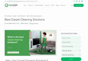 What are the best carpet cleaning solutions? - In cold countries, most houses have wall-to-wall carpeting. Though carpets keep the home environment warm, if not maintained well, they acquire dust and will be a breeding place for germs. To regularly maintain the carpets, it's important to use carpet cleaning solutions.