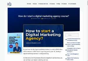 How do I start a digital marketing agency course? - If you are thinking about the right time to start your own digital marketing agency, there's no better time than now. A digital marketing agency is a business that helps other businesses market their products and services using digital platforms, such as on their website or through social media sites such as Facebook or Twitter. Digital marketing agencies help generate brand awareness and make potential customers aware of the existence of a particular business through the use of online ads.