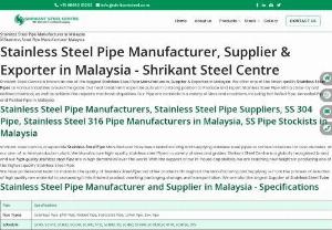 Purchase the highest-quality stainless steel pipes manufactured in India. - Buy Top quality Stainless Steel Pipes at very best price. Shrikant Steel Centre is one major Stainless Steel Pipe Manufacturer in India. We provide high-quality stainless steel pipes to a wide range of businesses all around the world. As a result, we are one of the most reputable Seamless Pipe Manufacturer In India