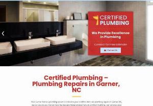 plumbing repairs garner nc - Certified Plumbing offers plumbing repairs in Garner, NC, and around surrounding areas around Garner. Call us today with all of your plumbing needs.