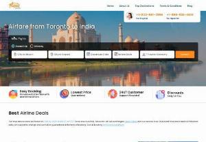 Airfare from Toronto to India - A metasearch engine for travel, Flyustravel discovers and compares the most incredible deals on flights, hotels, auto rentals, and package vacations. We do not charge anything, which means we do not capture any booking fees, and we do not use cookies to raise our costs artificially.