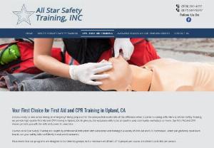 first aid certification upland ca - In Upland, California, All Star Safety Training provides on-site forklift safety and operator training. On our site you could find further information.