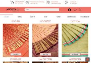 Agginy Sarees & Co - Indian Sarees Online Shop in Switzerland. Indian Weding Clothes Online Shopping