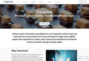 Top Product Traceability Solutions & Software - Achieve end-to-end product traceability from raw materials to point of sale with our track and trace system. This helps in controlling product duplication & optimizes supply chain operations.