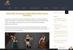 Which 3D Animation Styles Rule Video Game Industry - We are well-versed and skilled to provides advanced 3d Animation Services that will help your team create models, layouts, characters and more.
