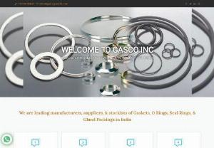 Gaskets Manufacturers in India - Gasco Gasket - In India, Gasco INC is one of the top manufacturers, suppliers, and stockists of gaskets. Using premium raw materials and cutting-edge technology, gaskets have been created in compliance with regional and global industry requirements. We offer a variety of gasket kinds in Mumbai, India. We also sell gland packings, O rings, seal rings, and gaskets in a variety of sizes. With products that are ISO certified, we have the greatest quality. Gasco INC produces a wide selection of industrial gaskets..