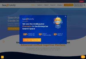 AI-Powered Cognitive Search with NLP | SearchUnify - SearchUnify's unified platform powers cognitive search, a robust insights engine, & a suite of apps that improve search relevance & digital experiences.
