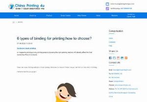 6 types of binding for printing:how to choose? - hardcover book printing
or magazine printing,or any printing project,choosing the right printing method will directly affect the final rendering effect of products.