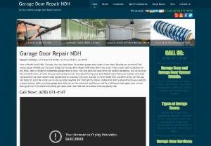 Garage Door Repair NDH - Don't give it a second thought when you pick up the phone to call Garage Door Repair NDH for your garage door installation and garage door repairs.