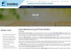 Easy Manufacturing of Plastic Bottles - Dhanraj Plastics Private Limited is among the most well-known producers and sellers of hdpe bottle suppliers uttar Pradesh in the world. These Highly Dense Polyethylene (HDPE) bottles have been used to keep beverages that are healthy enough to consume, such as milk and beverages. The ISO 9001 certification of our HDPE bottles guarantees the ensures the excessive first-rate of our goods. Manufacturer Dhanraj Plastics is now a leader in the HDPE jars suppliers Ghaziabad market. Among the...