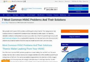 7 Most Common HVAC Problems And Their Solutions - HVAC units are becoming an essential part of our lives. This blog will discuss the 7 most common HVAC problems and their possible solutions.