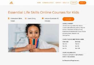 Life Skills Courses and Classes for Kids - Life Skills are acquirable skills that are crucial to deal effectively with our daily life stances. This skills are very important and mandatory for every child for personal growth, character and development. 
Aynek Global Academy conducts online essential life skills courses for early education elementary students to nurture their skills in early childhood, so that they can take necessary decisions in their future.