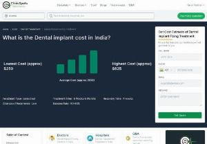What is the Dental implant cost in India? - Are you looking for the best dental implant in India? A good set of teeth not only enhances the beauty of a person but also helps you to chew and digest the food. Here you will get detailed information about dental implant costs.