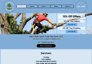 A&H Precision Tree Service, LLC - Tree trimming, removal, pruning services from Newbern Tree Service call now (252) 349-0911. New Bern NC. tree company that you can count on.