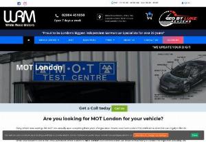 MOT London for Your Vehicle - We provide reliable and affordable MOT London for your Class 4 and 7 vehicles in Greater London. Our experienced mechanics will check your vehicle over and add our own gas test to ensure that it is safe to drive.