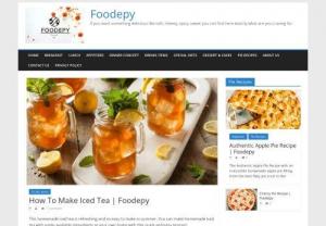 Foodepy - This homemade ice tea is refreshing and so easy to make in summer. You can make homemade iced tea with easily available ingredients at your own home with this quick and easy process.