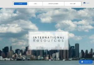 International Resources - We at International Resources offer connections to multiple resources to provide you with the best services in specific fields. At the same time, we build a strong structure with the providers to offer the best and constantly improved skills.