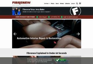 Fibrenew Tulsa - Leather Repair, Vinyl Restoration and Plastic Repair in Tulsa, OK. We restore damaged leather, vinyl, plastic, fabric and upholstery on furniture, vehicles, boats and airplanes. Mobile service to your home or office.