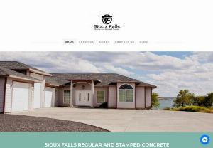 Sioux Falls Regular and Stamped Concrete - we are concrete contractors Sioux Falls,  SD,  related to concrete working and repairing services,  we make sure to cover most of the services you may require regarding your residential area or commercial area. So,  here are the services that you can get from us. Patios Pools Driveways Sidewalks Steps Cleanup Demolition Driveways Flooring Footings Foundations General repairs & maintenance Highways Parking lots Paving Retaining walls Sidewalks