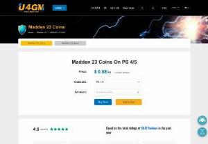 Buy Madden 23 Coins - Buy Madden 23 coins from U4gm. com! You can get more coins to further expand and upgrade your Ultimate Team.