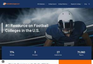 Footballcolleges. com - Reviews the best football colleges in the USA: teams,  scores,  college data,  divisions,  etc'.