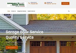 Affordable Quality Garage Doors Inc - Here at Affordable Quality Garage Doors, you can be confident that we know garage doors. Garage doors are all we work with and the only product category we carry, so you can be sure we're very good at what we do. That's why you can trust Fullerton Affordable Quality Garage Doors for all of your garage door needs. Besides being the premier door repair service in the area, we also sell and install new top-quality garage doors and opener systems for residential and commercial applications.