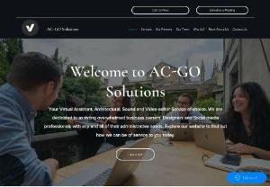 AC GO Virtual solutions - Your Virtual Assistant, Architectural, Sound and Video editor Service of choice. We are dedicated to assisting overwhelmed business owners, Designers and Social media professionals with any and all of their administrative needs. Explore our website to find out how we can be of service to you today.