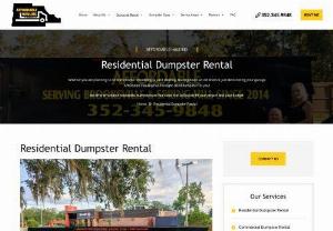 Residential Dumpster Rental Services from Affordable Dumpster Rental Services - We know that when you're trying to decide who to call for residential dumpster services, there are lots of options out there. But don't stress! We can help. We'll make sure that whatever project you're planning is taken care of in a way that fits your budget and your needs.

Affordable Dumpster Rental Services
Address: 14080 Sorrel St, Brooksville, FL 34614, United States
Call Us: +1 352-345-9848
Monday-Sunday: 7:00 AM - 9:00 PM
Visit Us...