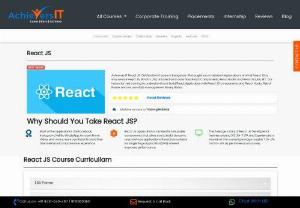 Learn React JS certification course in Bangalore - AchieversIT is offering best training in UI development, our training is based on conceptual with practical knowledge. Live Training & Corporate Training. 100% placement guarantee. learn HTML5, CSS3, Javascript, JQuery, React.JS, Bootstrap, Json.