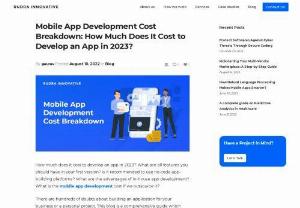 Mobile App Development Cost Breakdown - Experts predict that mobile app development will reach $ 407.31 billion in 2026, with a growth rate of more than 18.4%. Most businesses need a great application to attract more and more customers and eventually get more business or traction. Contact our team here to get a quotation for your project.