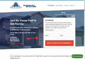 Sell A House Fast In Southwest Florida | We Buy Houses For Cash - Are you looking to sell your house fast in Southwest Florida? Contact our team to get a quick and reasonable offer. We promise a hassle-free sale. We purchase properties as is, and we can close in under 30 days. With us, you can avoid repairs and commissions.