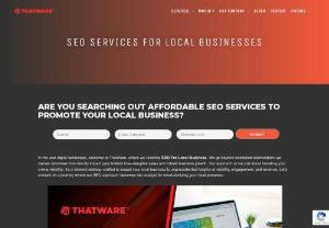 Locate the Small Business SEO Services - ​Are you looking for the best small business SEO services​? Thatware offers small-to-medium-sized businesses expert,  advanced SEO services,  assisting them in doubling their traffic through cutting-edge professional SEO services. This expert is a highly skilled SEO specialist and SEO analyst who optimizes your website's technical SEO and conducts SEO technical audits on our behalf. We make certain that all aspects of the on-page SEO checklist are met. Every request that comes our.