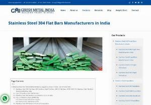 Stainless Steel Flat Bar Manufacturers in India - Girish Metal India is a leading Stainless Steel Flat Bars manufacturer in India. Stainless Steel Flat Bar is a tough austenitic stainless steel grade that's used in a wide range of applications. We are a well-known Stainless Steel Flat Bar Manufacturer, Supplier, Dealer, Stockholder, and Importer in India.