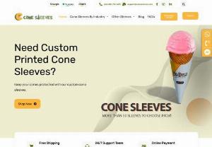 Cone Sleeves - We are the leading Suppliers/Manufacturers of custom-printed cone sleeves in the USA. We provide our customers with high-quality products,  printing & excellent customer service.