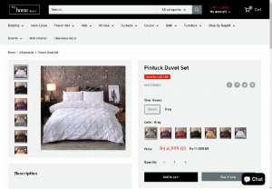 pintuck duvet set - My Home Store is Pakistan's first online shopping store which is dealing in duvet set,duvet cover and duvet cover set.