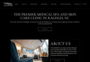 The Aesthetics Lounge and Spa Raleigh - Locally owned anti-aging spa specializing in non-surgical cosmetics including botox, fillers, laser treatments and medical grade skin care. || Address: 6501 Six Forks Rd, Suite A, Raleigh, NC 27615, USA || Phone: 919-813-0043