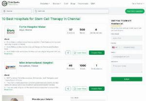 Best stem cell hospitals in chennai - Well researched list of best Stem Cell hospitals in Pune, updated in 2022. Get detailed information about each hospital & the visiting doctors, book appointments, contact hospital & plan your visit.