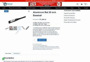 Aluminium Bat 28 Inch Baseball From Artecue - The Baseball Bat is perfectly made for both beginners and expert players. You can use this bat in a practice or training match. You can even use this for recreational purposes such as playing with your friends or loved ones, and if you're a professional player, you can surely use this for a game match or professional play.