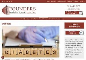 Compassionate and Trusted Diagnosis and Care for Diabetes - Founders Family Medicine offers treatment for diabetes at our Castle Rock clinic. We offer both in-clinic and telehealth appointments based on your specific treatment plan and needs.