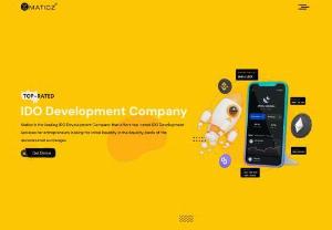 IDO Development Company - Initial DEX offering development is creating tokens for crowdfunding that allow startups to raise funds for their projects in the most credible way. It helps most of the entrepreneur to raise funds for their business 

Maticz is a top-rated IDO development company, and you can rely on Maticz technologies. when it comes to blockchain development. Here you can get the best IDO development service, from the experts in the blockchain.