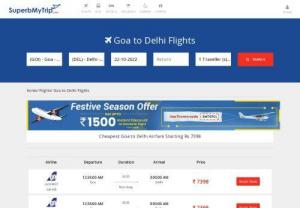 Goa to Delhi Flights - The route from Goa to Delhi is a popular tourist destination. To get to India's capital, Delhi, fly into Goa International Airport (GOI). Furthermore, 65 flights per week are operated by 05 major Indian airlines between Goa and Delhi. The cheapest flight from Goa to Delhi costs INR 4051 and can cost up to INR 14,251. You can also book a round-trip flight for a low cost.