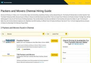 Packers and movers Chennai - House shifting to Chennai needs planning, preparation and planning. This can be made easier by hiring professional packers and Movers Chennai. Moving your house isn't easy as it involves packing and moving household items that require several steps, including removal, packaging loading and unloading and the reassembling. It is therefore recommended to hire house moving services from professional moving and packing companies in Chennai with years of experience as well as the abilities and...