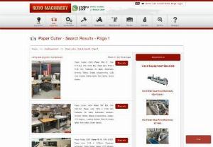 Paper Cutter - Search Results - Full details including paper size, features and year of manufacturing of most popular paper cutter like Polar, Saber, Schneider, Wohlenberg.